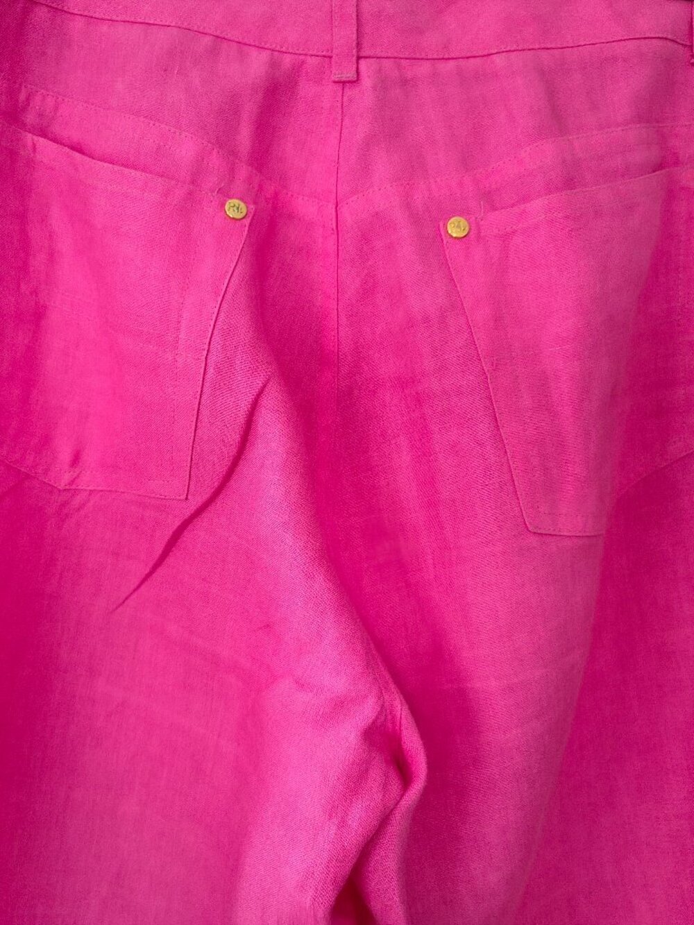 Hot pink Ralph Lauren 100% linen pants size 6